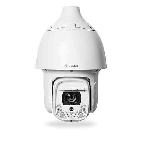 A picture of a fully functional Hikvision PTZ camera. 