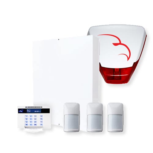 Pyronix Euro Mini burglar alarm with bell box